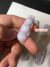 Load image into Gallery viewer, Type A 100% Natural white/green/purple Four Seasons Fortune Beans jadeite jade pendant group BK101
