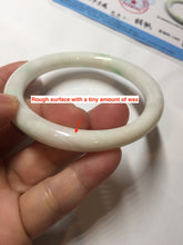 Load image into Gallery viewer, 57.5mm Certified Type A 100% Natural sunny green/white(白底青) Jadeite Jade bangle PE38-2865
