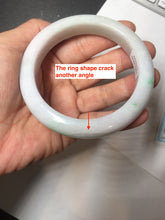 Load image into Gallery viewer, 59mm certified 100% Natural type A sunny green light purple white Jadeite Jade bangle PC252-0322
