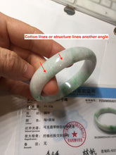 Load image into Gallery viewer, 52.5mm certified type A 100% Natural sunny green/purple oval jadeite jade bangle PF55-0437

