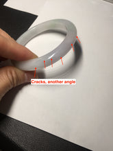 Load image into Gallery viewer, 54.7mm certified type A100% Natural green purple Jadeite Jade bangle BM35-0251
