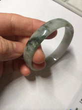 Load image into Gallery viewer, 50.5mm certified 100% natural Type A light green/gray/purple jadeite jade bangle PD201-2387
