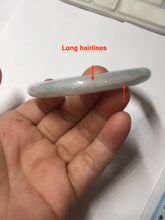 Load image into Gallery viewer, 57.5mm Certified Type A 100% Natural Light Green, Purple &amp; White Jadeite Jade Bangle AZ172-1010
