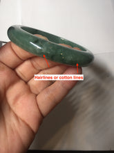 Load image into Gallery viewer, 56.5mm Certified Type A 100% Natural Woodland Green Jadeite Bangle AZ184-0432
