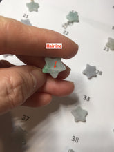 Load image into Gallery viewer, Type A 100% Natural light green/white jadeite Jade star Pendant necklace group F135 Add on item
