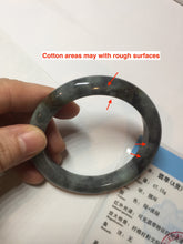 Load image into Gallery viewer, 54.5mm certified Type A 100% Natural dark green/black(青花)/red Jadeite Jade bangle PD119-6289
