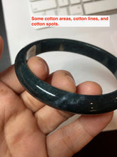 Load image into Gallery viewer, 62mm Certified Type A 100% Natural dark green/blue/gray/black Guatemala Jadeite bangle PB277-0704

