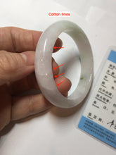 Load image into Gallery viewer, 50.5mm certified 100% natural Type A light green/purple/white jadeite jade bangle AA115-1047

