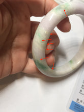 Load image into Gallery viewer, 60.4mm 100% Natural type A sunny green purple white Jadeite Jade bangle PE45-5505
