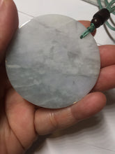 Load image into Gallery viewer, 100% Natural type A white light purple happy buddha jadeite Jade pendant AA27
