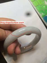 Load image into Gallery viewer, 57mm certified 100% natural type A light green/white jadeite jade bangle AX83-5063
