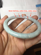 Load image into Gallery viewer, 61.2mm certified Type A 100% Natural light green light purple round cut Jadeite Jade bangle PH213-3242
