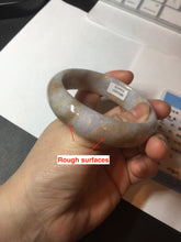 Load image into Gallery viewer, 59mm Certified Type A 100% Natural light purple yellow jadeite jade bangle BM100-4475
