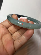 Load image into Gallery viewer, 57mm Certified type A 100% Natural light green blue purple gray black Jadeite bangle PB275-2747
