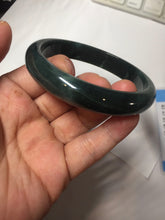 Load image into Gallery viewer, 61mm Certified Type A 100% Natural dark green/blue/gray/black Guatemala Jadeite bangle AZ145-6411
