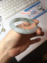 Load image into Gallery viewer, 57.5mm certified type A 100% Natural icy watery dark green/gray/black/purple Jadeite jade bangle PF38-5478
