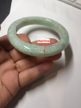 Load image into Gallery viewer, 57mm Certified Type A 100% Natural light green jadeite Jade bangle PA132-(6557)
