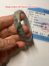 Load image into Gallery viewer, 50.5mm certified 100% natural Type A light green/gray/purple jadeite jade bangle PD201-2387
