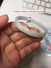 Load image into Gallery viewer, 48.7mm certified 100% natural type A light green orange white thin square style jadeite bangle PH252-1004
