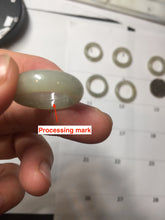 Load image into Gallery viewer, Size 4 1/2 -8 1/2 100% natural type A icy watery light green yellow gray black jadeite jade band ring PC226
