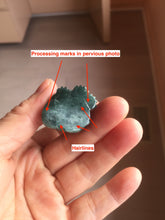 Load image into Gallery viewer, 100% Natural green/blue/gray/black Guatemala jadeite Jade cat desk decor/worry stone PF7
