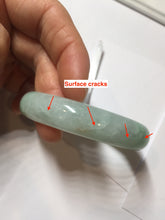 Load image into Gallery viewer, 50.5mm Certified Type A 100% Natural sunny apple green/red oval Jadeite Jade bangle BG61-0174
