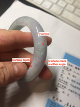 Load image into Gallery viewer, 52.7mm certified 100% natural Type A light green/purple jadeite jade bangle PE10-0323
