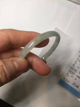 Load image into Gallery viewer, 50mm Certified Type A 100% Natural icy watery light purple white slim Jadeite Jade bangle PJ54-2048
