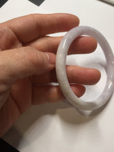 Load image into Gallery viewer, 57.3mm Certified Type A 100% Natural white purple brown red round cut Jadeite bangle PH193-8258
