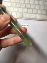 Load image into Gallery viewer, 19.5cm 100% Natural black light yellow black Xiu Jade (Serpentine) Hairpin AW58
