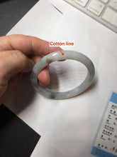 Load image into Gallery viewer, 57.7mm certified Type A 100% Natural green yellow brown white slim Jadeite Jade bangle BS89-6674
