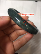 Load image into Gallery viewer, 56.7mm Certified Type A 100% Natural dark green/blue/gray/black Guatemala Jadeite bangle PJ143-1473
