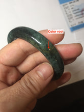 Load image into Gallery viewer, 52.7mm Certified Type A 100% Natural brown oily dark green(老油青) gray black Jadeite Jade bangle PC218-6231
