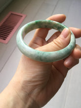 Load image into Gallery viewer, 58.8mm Certified Type A 100% Natural sunny green/white/beige Jadeite bangle PH41-0494
