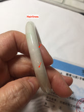 Load image into Gallery viewer, 57mm Certified Type A 100% Natural sunny green/white(白底青) Jadeite Jade bangle PE39-2852

