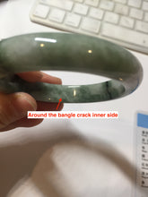 Load image into Gallery viewer, 56.5mm Certified 100% natural Type A light green/purple Whispers of the Spring Breeze jadeite jade bangle PH104-5441
