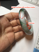 Load image into Gallery viewer, 55.5mm Certified 100% natural Type A dark green/purple Emerald Vale jadeite jade bangle PB94-8988
