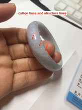 Load image into Gallery viewer, 45mm Certified Type A 100% Natural sunny green purple orange white(FU LU SHOU) flat Oval Jadeite Jade Bangle PJ71-2209

