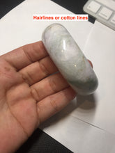 Load image into Gallery viewer, 54mm Certified type A 100% Natural sunny green/purple/yellow(Fu LU SHOU) Jadeite bangle BN61-1736
