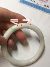 Load image into Gallery viewer, 57.5mm Certified Type A 100% Natural sunny green/white(白底青) Jadeite Jade bangle PE38-2865
