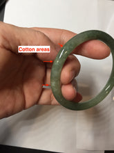Load image into Gallery viewer, 卖了 57.4mm Certified 100% natural Type A oily dark green/ gray/brown (老油青) slim round cut jadeite jade bangle PB321-0594
