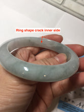 Load image into Gallery viewer, 56mm certified 100% natural Type A icy light green jadeite jade bangle PE8-0310
