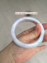 Load image into Gallery viewer, 57.2mm certified type A 100% Natural purple/green/yellow(FU LU Shou) Jadeite Jade bangle AS69-4007
