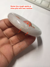 Load image into Gallery viewer, 55.8mm certified Type A 100% Natural light purple yellow brown Jadeite Jade bangle BS134-4017
