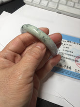 Load image into Gallery viewer, 53mm certified 100% natural Type A light green purple  jadeite jade bangle AA33-4281
