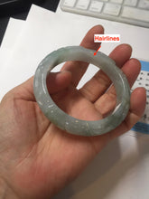 Load image into Gallery viewer, 55.5mm Certified Type A 100% Natural light green with carved Ancient Coin, Auspicious Cloud, and Lingzhi Jadeite Jade bangle PA75-6260
