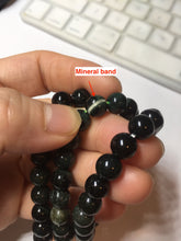 Load image into Gallery viewer, AllaboutjadeCanada.com only. 6.5-7.5mm 100% natural black/blue/green/brown(Wuji, Mocui) jadeite jade beads bracelet AK8 (Add on item, not sale individually. ) .
