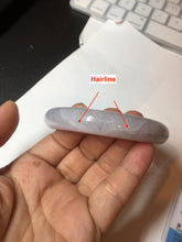 Load image into Gallery viewer, Shopify Only. 57mm Certified Type A 100% Natural icy watery green purple Jadeite Jade bangle BM85-8637
