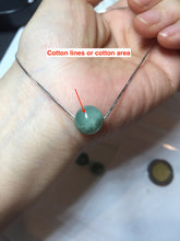 Load image into Gallery viewer, 10-10.5mm Type A 100% Natural light green dark green/gray(油青) Jadeite Jade bead pendant group PC194 Add on item
