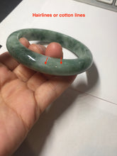 Load image into Gallery viewer, 56.7mm Certified Type A 100% Natural Woodland Green Jadeite Bangle AZ186-0427
